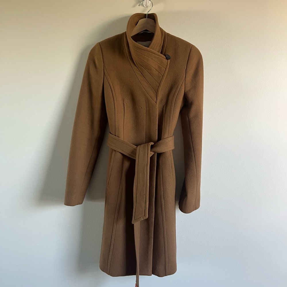 Aritzia Babaton The Connor Wool Coat in Rich Camel